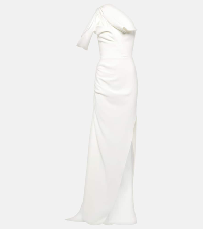 Shop Maticevski Darkness One-shoulder Gown In White