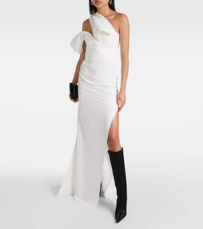 Shop Maticevski Darkness One-shoulder Gown In White