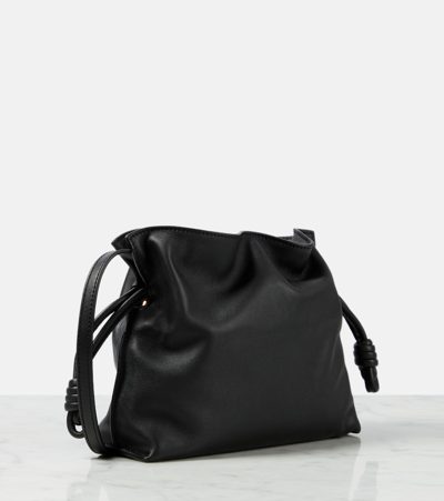 Loewe Flamenco Medium Clutch Bag In Napa Leather In Black