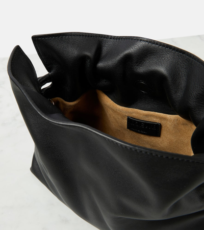 Loewe Flamenco Medium Clutch Bag In Napa Leather In Black