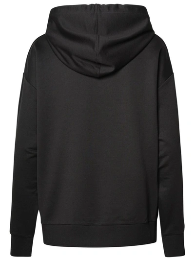 Shop Moncler Sweatshirt Capp.logo Writing In Black