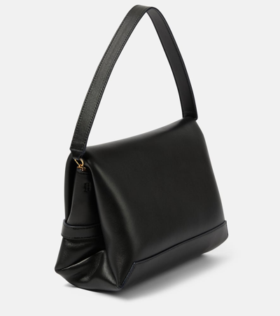 Shop Victoria Beckham Chain-detail Leather Shoulder Bag In Black