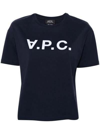 Shop Apc A.p.c. Ana T-shirt Clothing In Blue