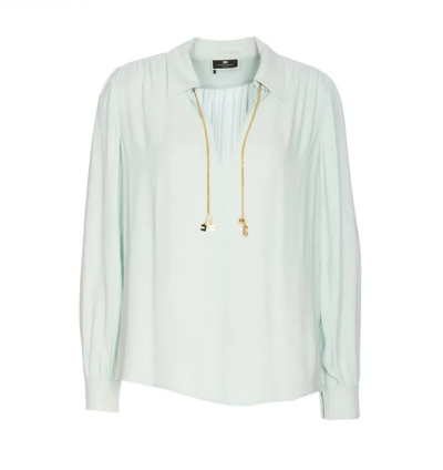 Shop Elisabetta Franchi Shirts In Acqua