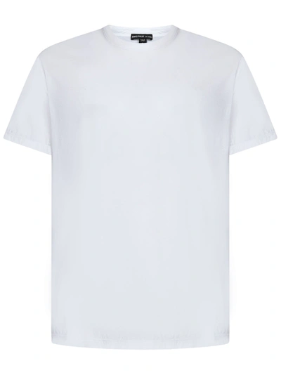 Shop James Perse Luxe Lotus Jersey T-shirt In Bianco