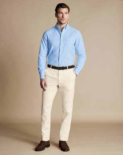 Charles Tyrwhitt Ultimate Non-iron Chinos In Neutral
