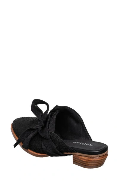 Antelope Ladee Mule In Black Leather
