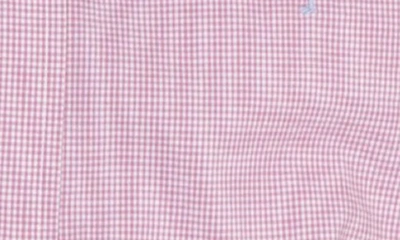 Tailorbyrd Minigingham Stretch Button-down Shirt In Pink