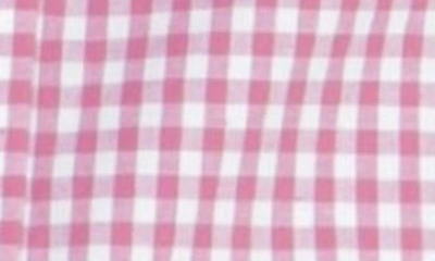 Shop Tailorbyrd Gingham Stretch Button-down Shirt In Pink