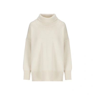 Shop Chloé Cashmere Turtleneck Sweater In White