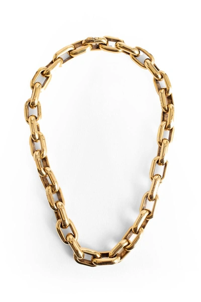 Shop Alexander Mcqueen Necklaces In Gold