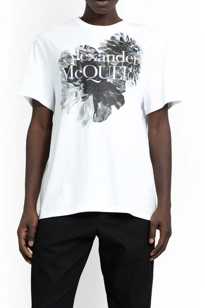 Shop Alexander Mcqueen T-shirts In Black&white