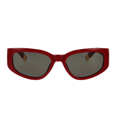 Shop Jacquemus Sunglasses In Red