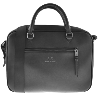 Shop Armani Exchange Briefcase Bag Black