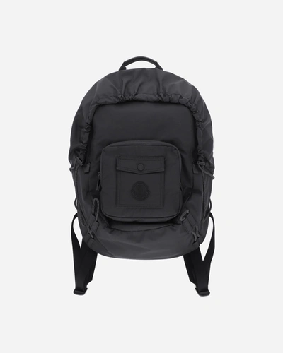Moncler Makaio Drawstring Waterproof Backpack In Black