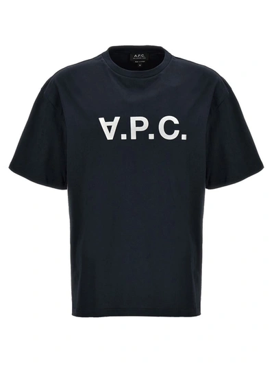 Shop Apc A.p.c. 'river' T-shirt In Blue