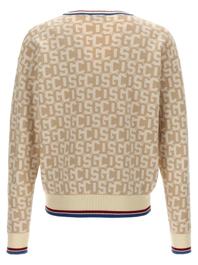 Gcds Monogram Sweater In White