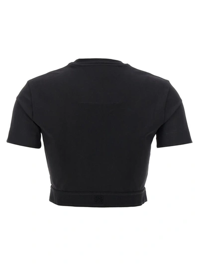 Shop Givenchy Cropped T-shirt In Black