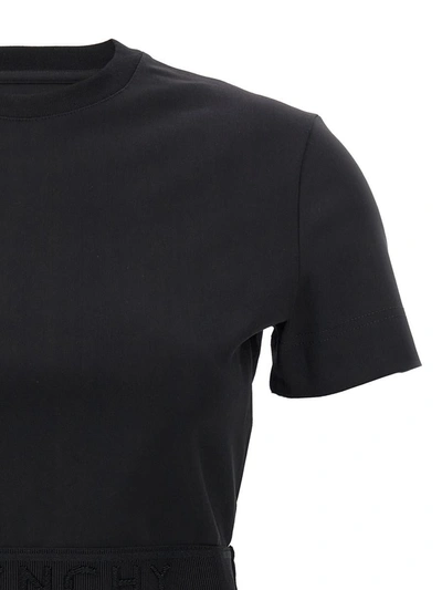 Shop Givenchy Cropped T-shirt In Black