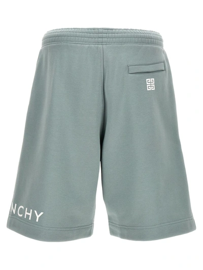 Givenchy Logo Print Bermuda Shorts In Blue