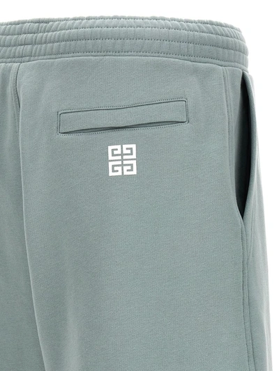 Givenchy Logo Print Bermuda Shorts In Blue