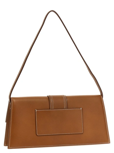 Shop Jacquemus 'le Bambino Long' Shoulder Bag In Brown