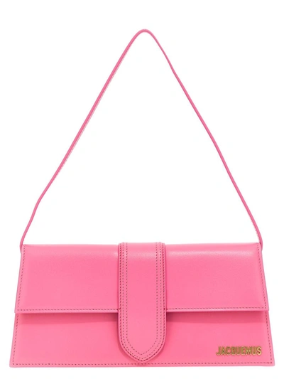 Shop Jacquemus 'le Bambino Long' Shoulder Bag In Pink