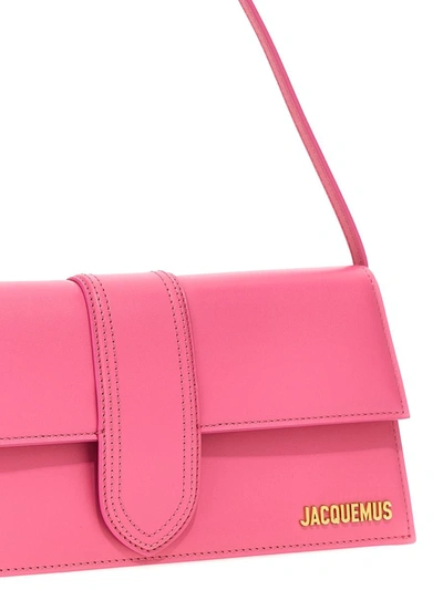 Shop Jacquemus 'le Bambino Long' Shoulder Bag In Pink