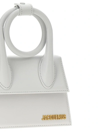 Shop Jacquemus 'le Chiquito Noeud' Handbag In White