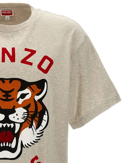 Shop Kenzo 'lucky Tiger' T-shirt In Gray