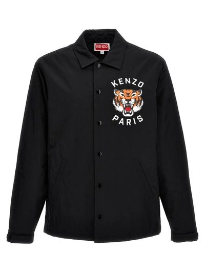 Shop Kenzo 'lucky Tiger' Jacket In Black
