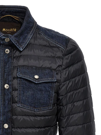 Shop Moorer 'crespi-104s' Jacket In Blue