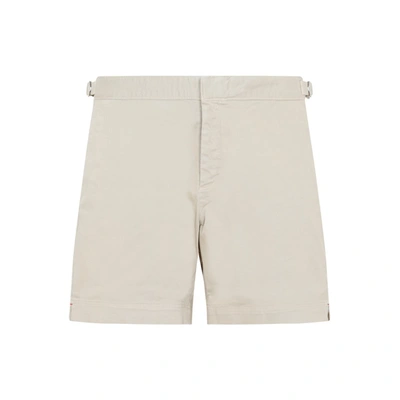 Shop Orlebar Brown Bulldog Stretch Cotton Shorts In Nude & Neutrals