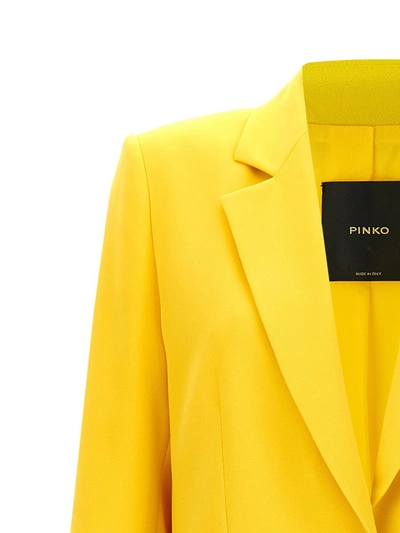 Shop Pinko 'esagerata' Blazer In Yellow
