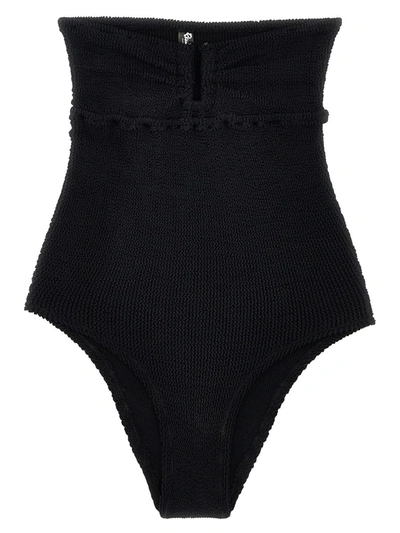Shop Reina Olga 'la Sciura' One-piece Swimsuit In Black