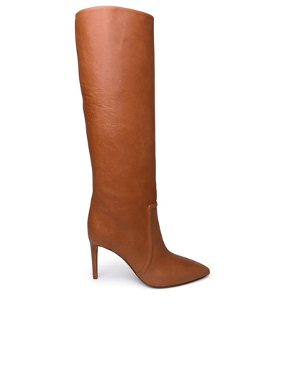 Shop Paris Texas Leather Leather Boots In Brown