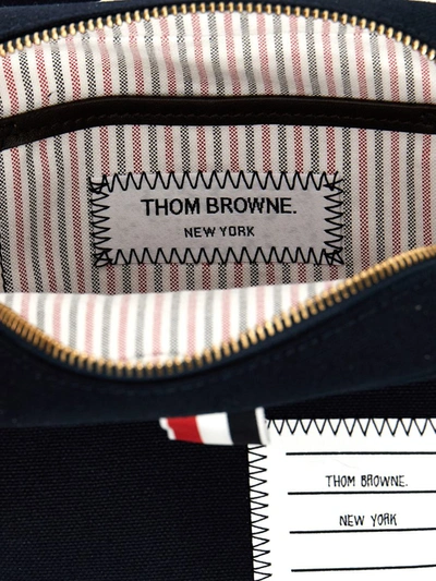 Shop Thom Browne 'snap Pocket' Crossbody Bag In Blue