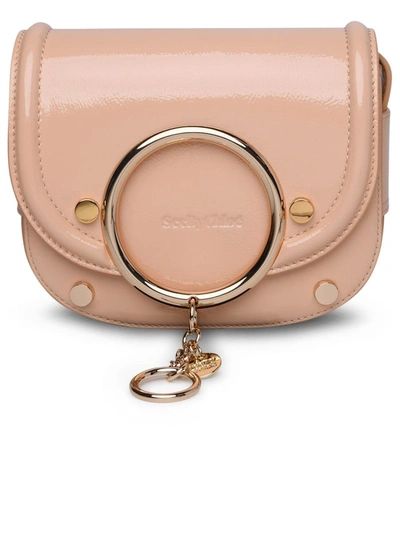 Shop See By Chloé Pink Patent Leather Bag In Nude