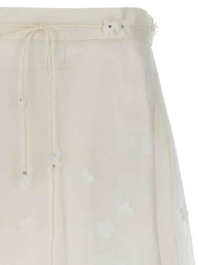 Shop Zimmermann 'matchmaker' Skirt In White