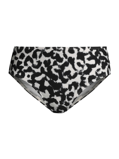 Shop Change Of Scenery Women's Mid-rise Bikini Bottom In Mia Leopard