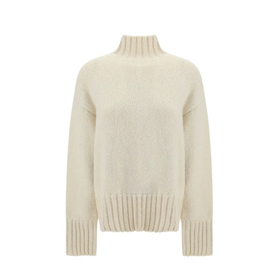 Shop Jil Sander Wool And Silk Sweater In White