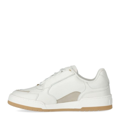 Shop Elisabetta Franchi Ivory Sneaker With Logo In White