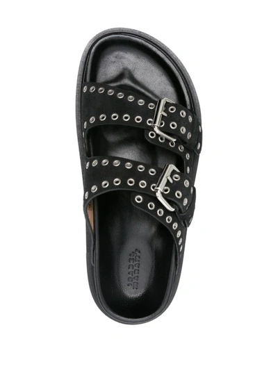 Shop Isabel Marant Black Lennyo Sandals