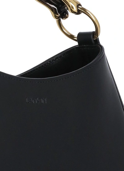 Shop Lanvin Black Leather Hand Bag
