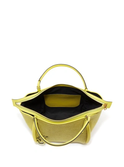 Shop Jw Anderson Yellow Bumper-31 Terry Towel Bag In Brown