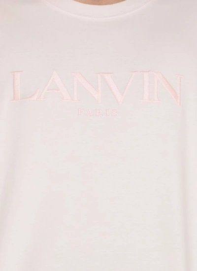 Shop Lanvin Pink Cotton Tshirt