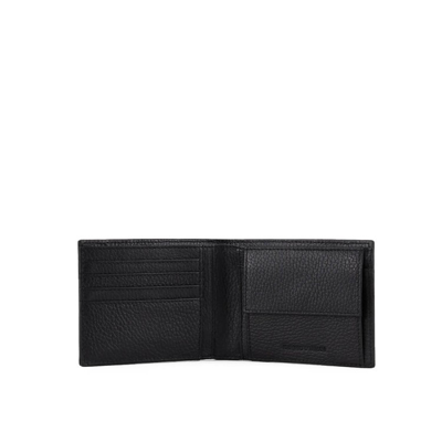 Shop Emporio Armani Black Wallet Card Holder Set