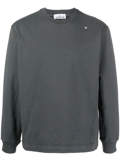 Shop Stone Island Gray Stellina Sweatshirt In Grey