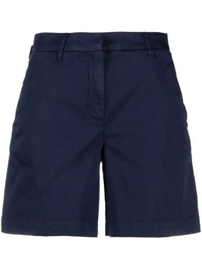 Shop Jacob Cohen Navy Blue Emily Shorts In Black