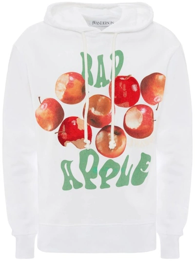 Shop Jw Anderson White Bad Apple Sweatshirt